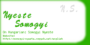 nyeste somogyi business card